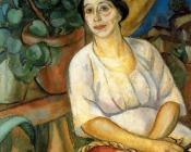 华金苏尼埃尔德米罗 - Elvira con cesta de labores